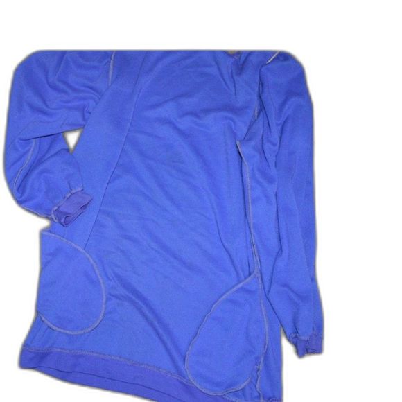 MCM 1960s Jantzen Made in the USA Purple Swimsuit Coverup Terry Cloth Pockets - Picture 5 of 8